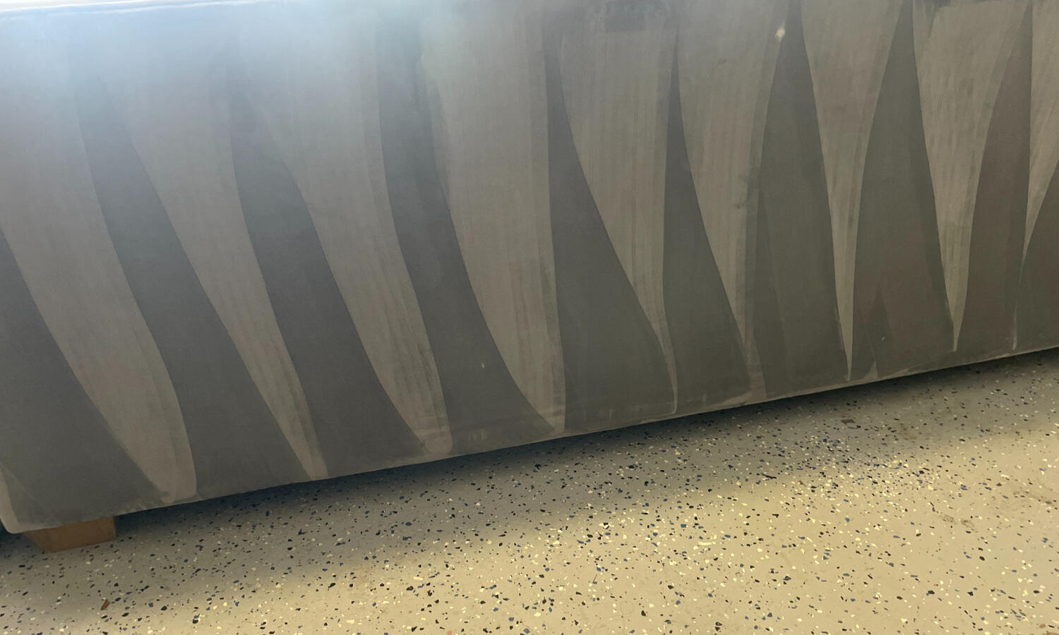 Back of chair cleaned as well